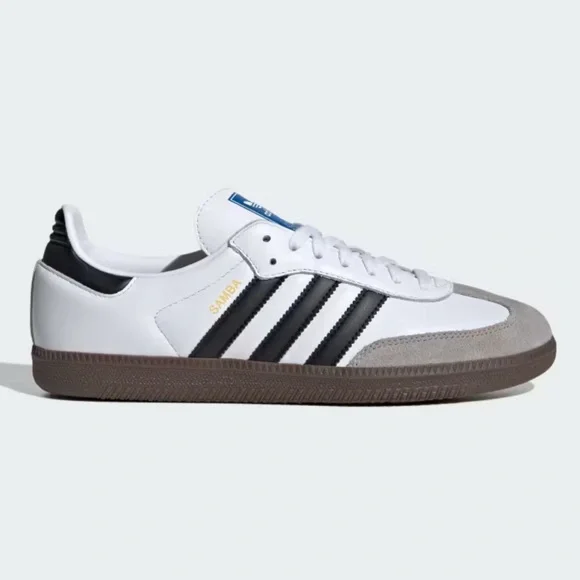 Adidas Samba OG Sneaker Cloud White / Core Black / Gum Size 7.5 - Picture 13 of 14